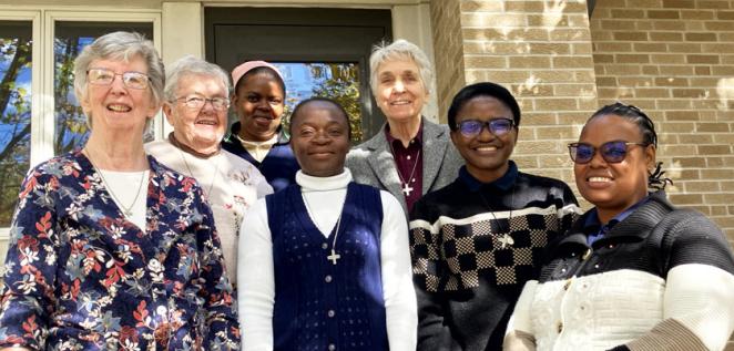 Srs Carol, Ann, Eugenia, Shallotte, Paula, Veronique, Schola
