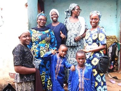 The Sisters of the Yokadouma community visiting some Muslim families