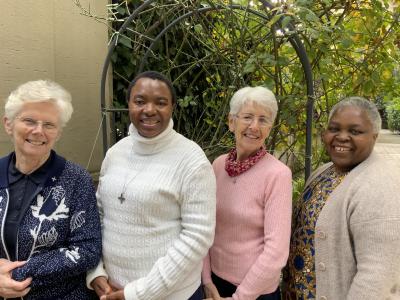 Sr Annemarie Egan, Sr Yvette Sam, Sr Michele Totman, Sr Caroline Njah